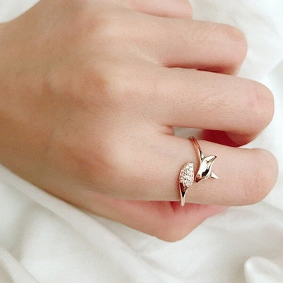 Rose Silber Fuchs Ring