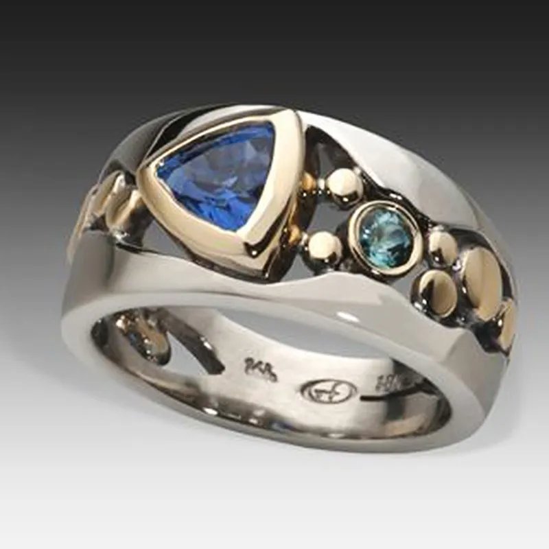 Blauer Vintage-Ring